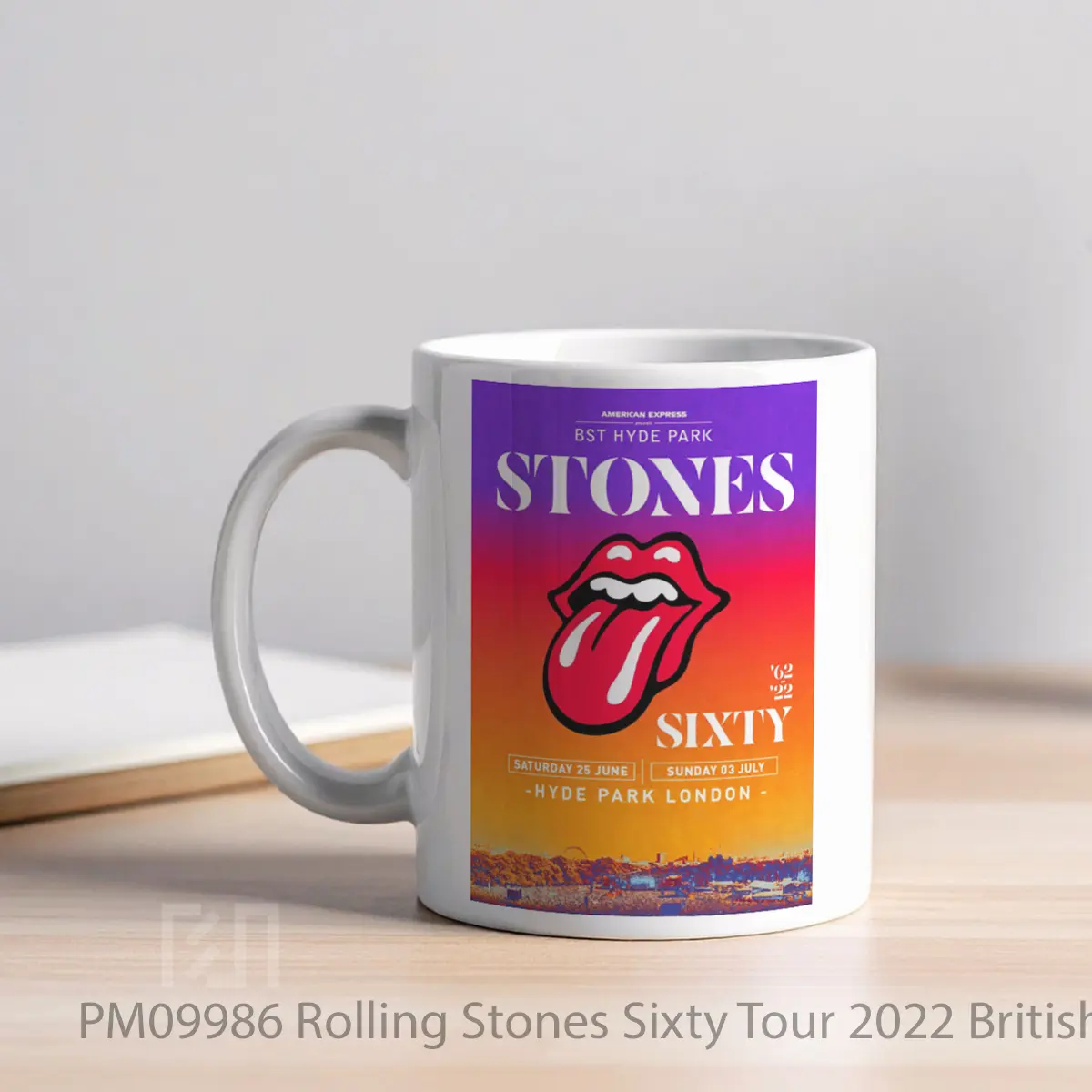 Mug Rolling Stones Sixty Tour 2022 British Summer Time London MPM09986 - All-side / Desain