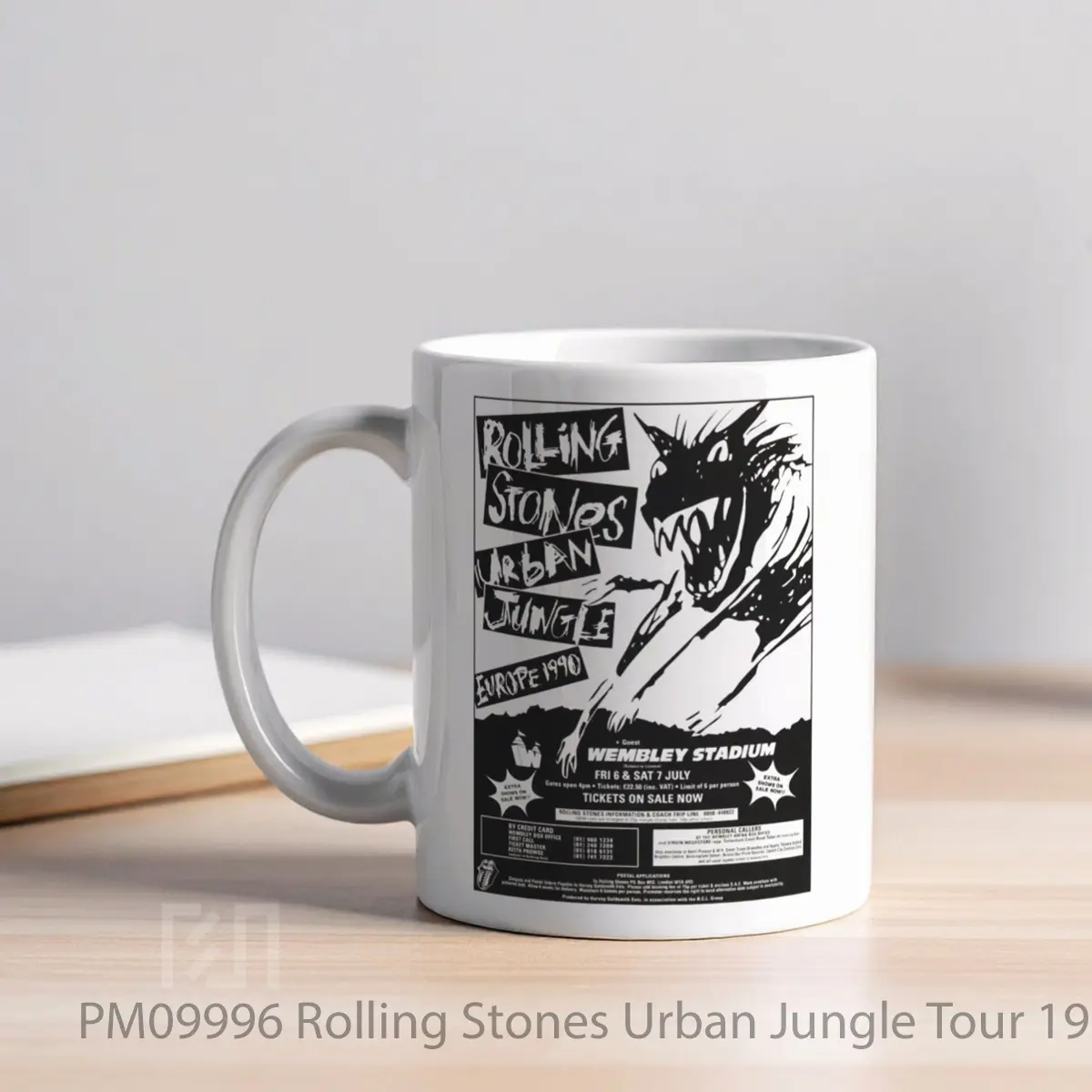 Mug Rolling Stones Urban Jungle Tour 1990 London Wembley MPM09996 - All-side / Desain