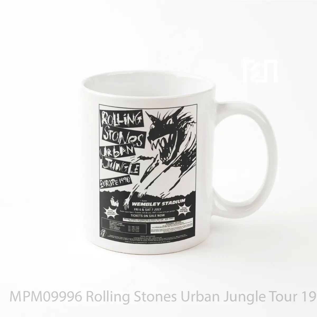 Mug Rolling Stones Urban Jungle Tour 1990 London Wembley MPM09996