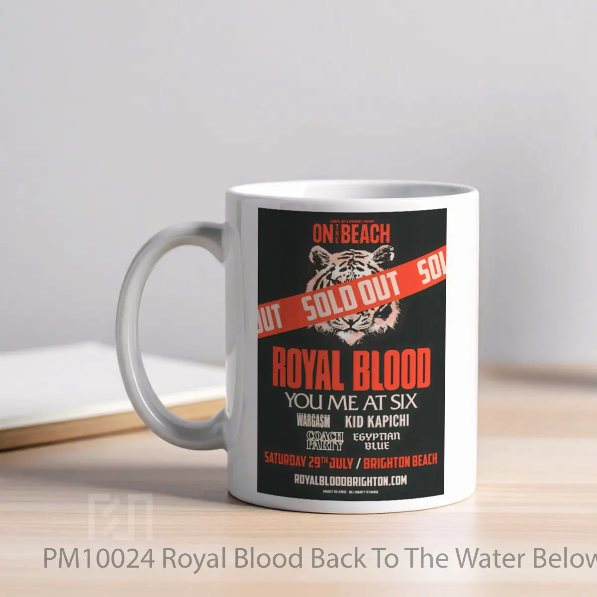 Mug Royal Blood Back To The Water Below Tour 2023 Brighton MPM10024 - Tampak Kanan