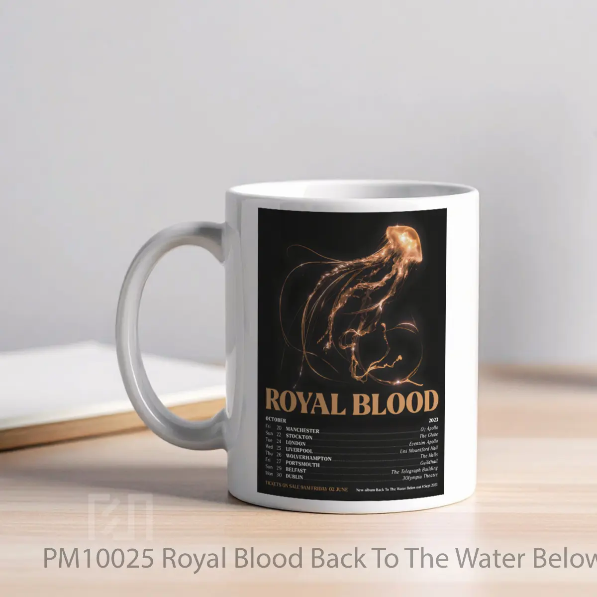 Mug Royal Blood Back To The Water Below Uk And Ireland Tour 2023 MPM10025 - All-side / Desain