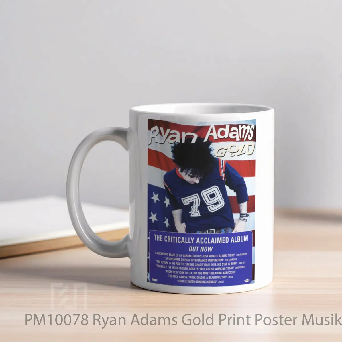 Mug Ryan Adams Gold Print MPM10078 - All-side / Desain