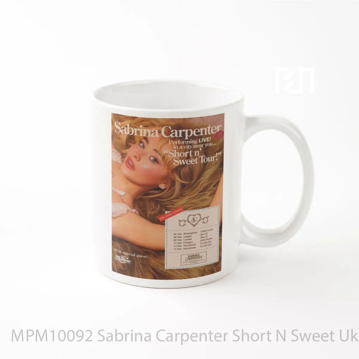 Mug Sabrina Carpenter Short N Sweet Uk Tour 2025 Variant MPM10092