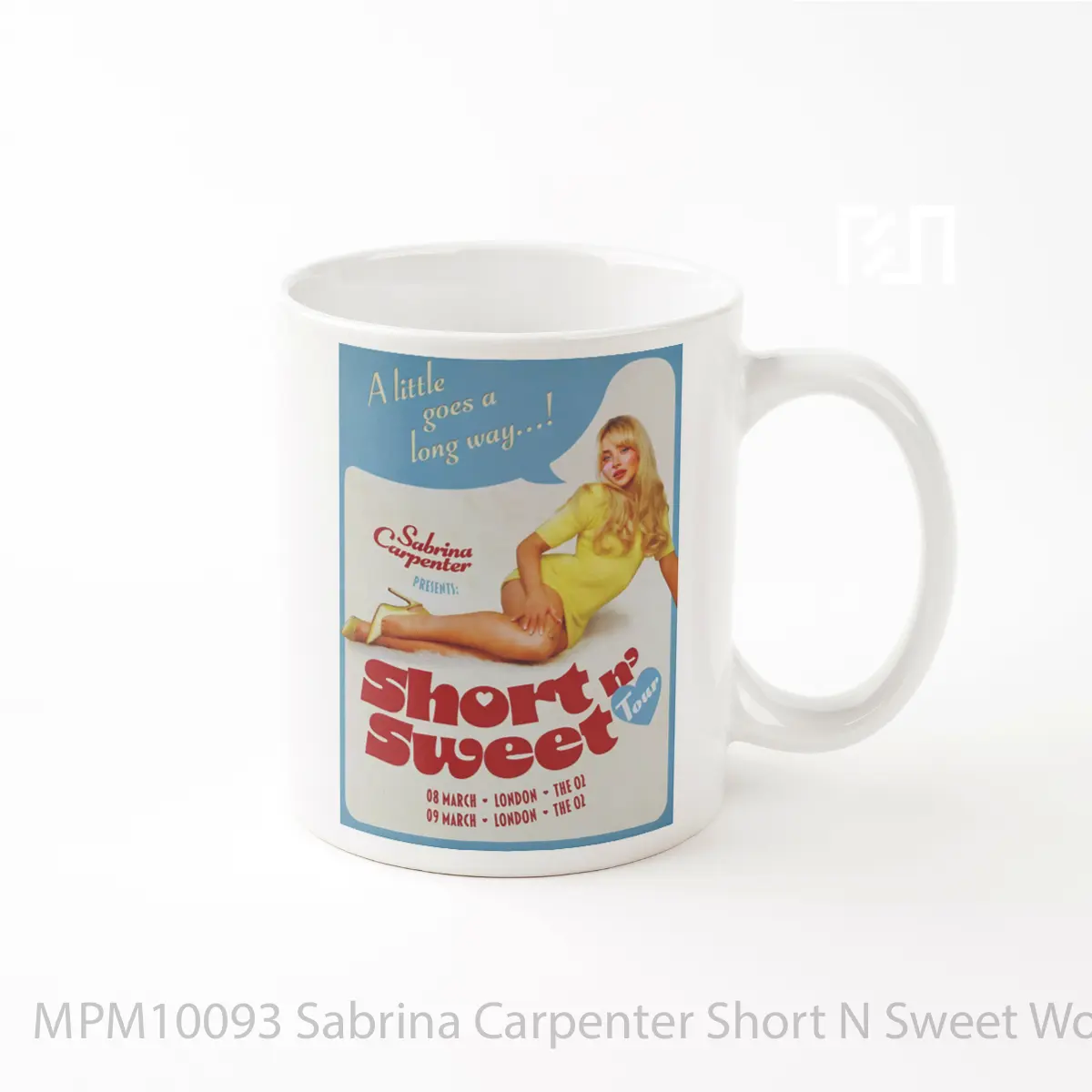 Mug Sabrina Carpenter Short N Sweet World Tour 2025 London O2 Arena MPM10093