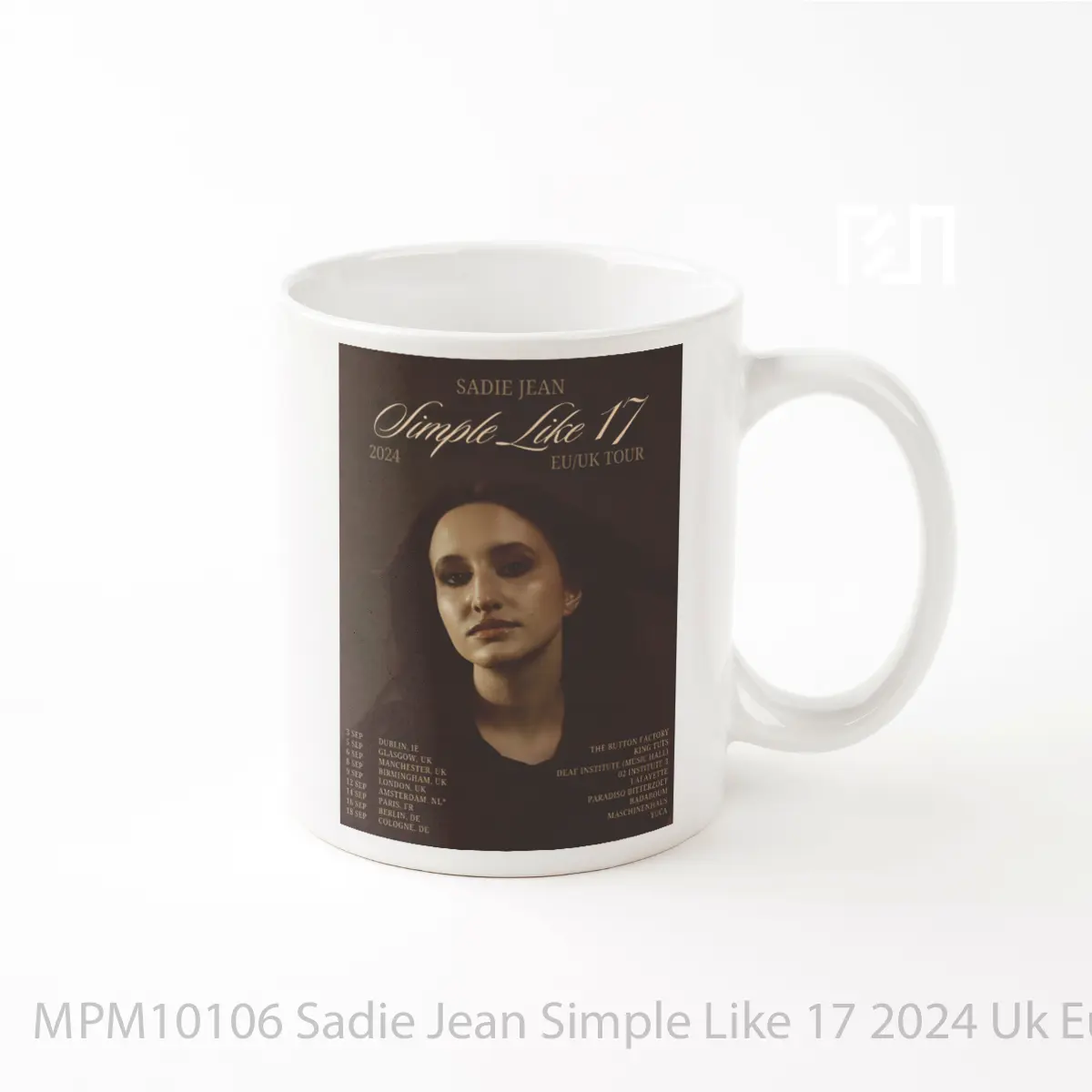 Mug Sadie Jean Simple Like 17 2024 Uk Europe Tour Po MPM10106