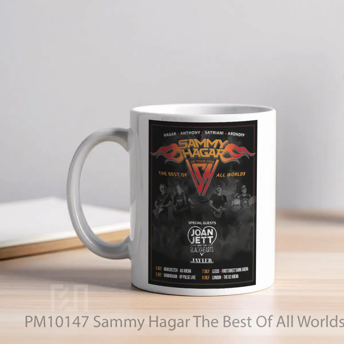 Mug Sammy Hagar The Best Of All Worlds 2026 Uk Arena Tour MPM10147 - All-side / Desain
