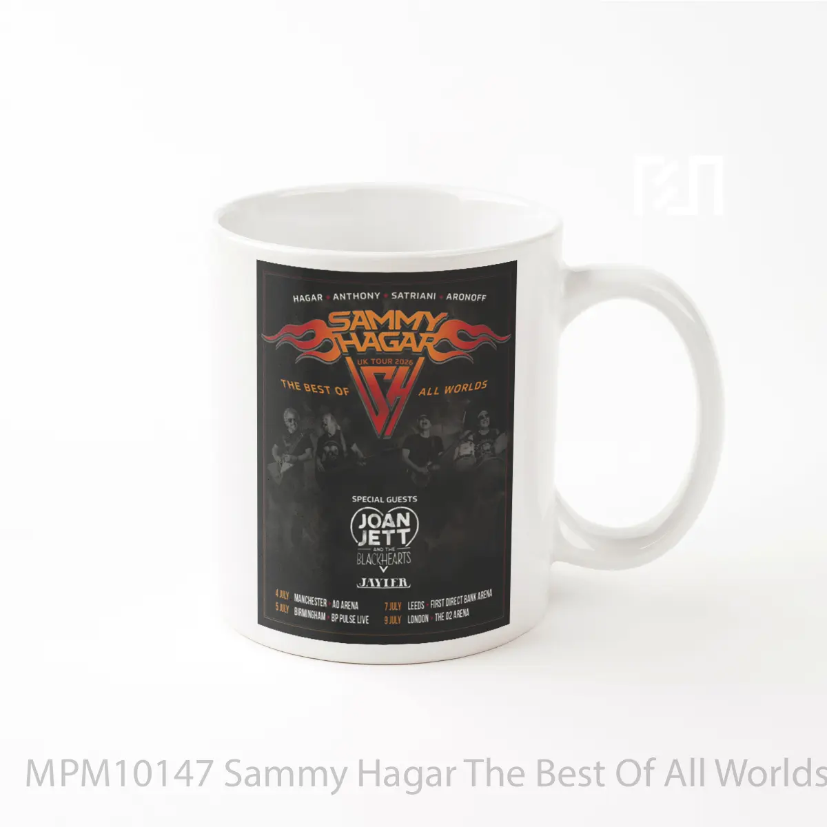 Mug Sammy Hagar The Best Of All Worlds 2026 Uk Arena Tour MPM10147
