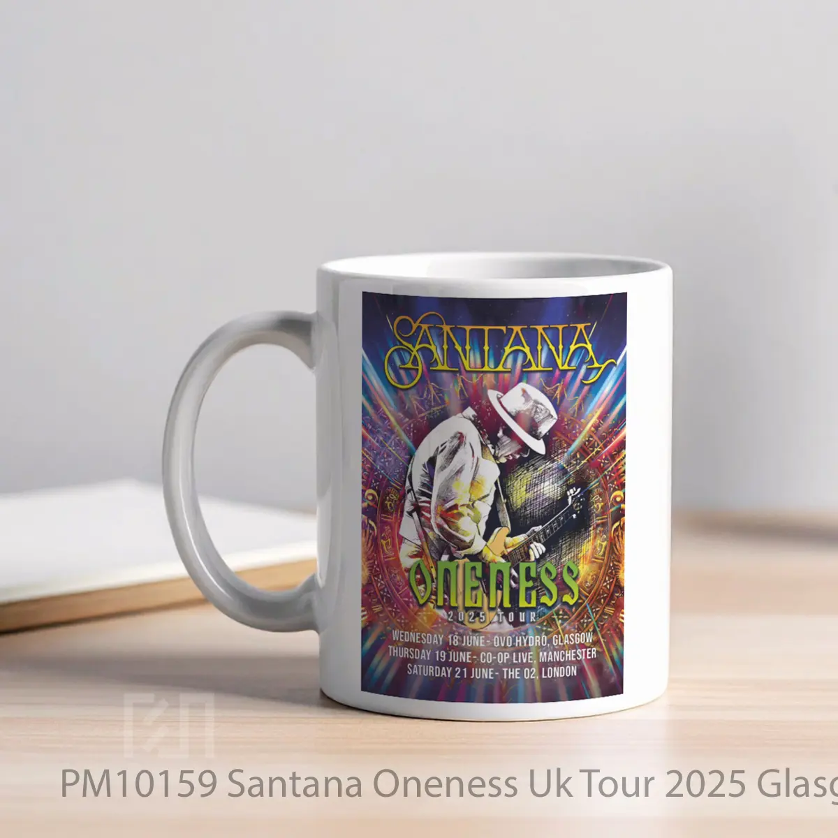 Mug Santana Oneness Uk Tour 2025 Glasgow Manchester MPM10159 - All-side / Desain