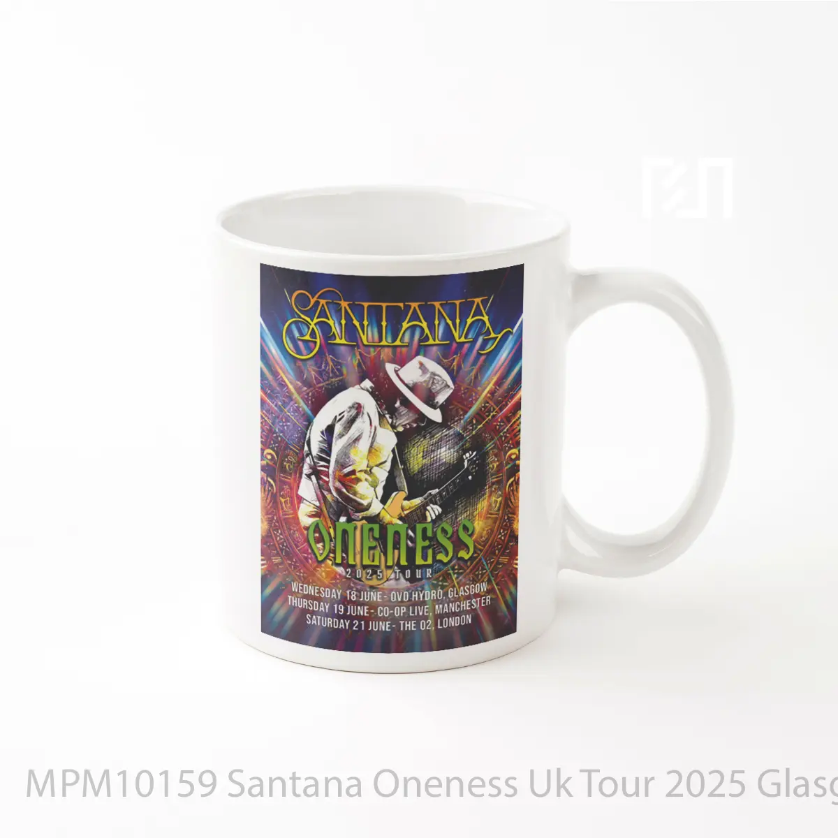 Mug Santana Oneness Uk Tour 2025 Glasgow Manchester MPM10159