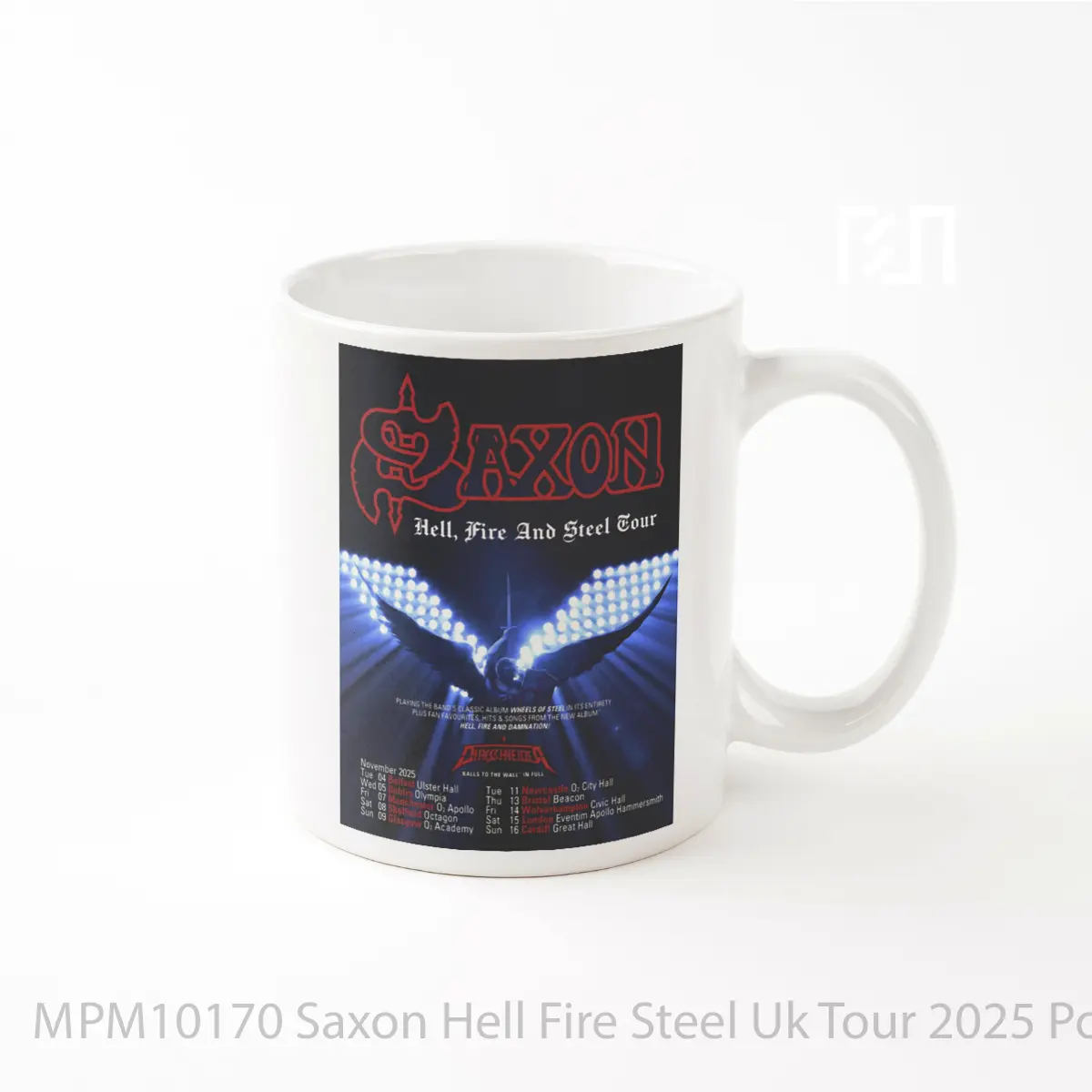Mug Saxon Hell Fire Steel Uk Tour 2025 MPM10170