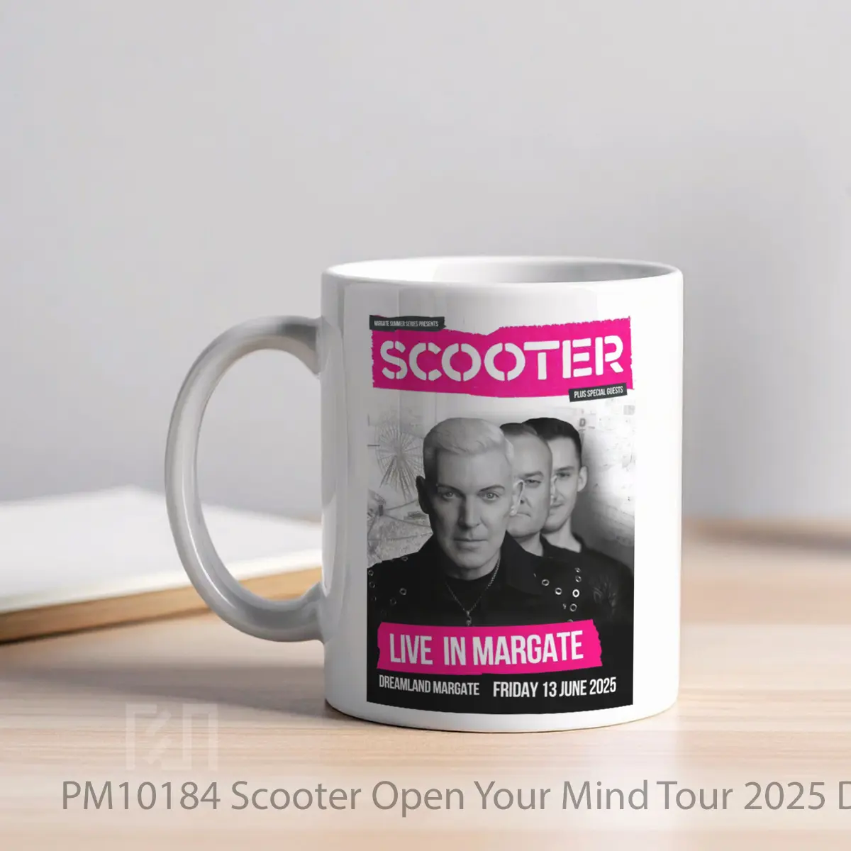 Mug Scooter Open Your Mind Tour 2025 Dreamland Margate MPM10184 - All-side / Desain