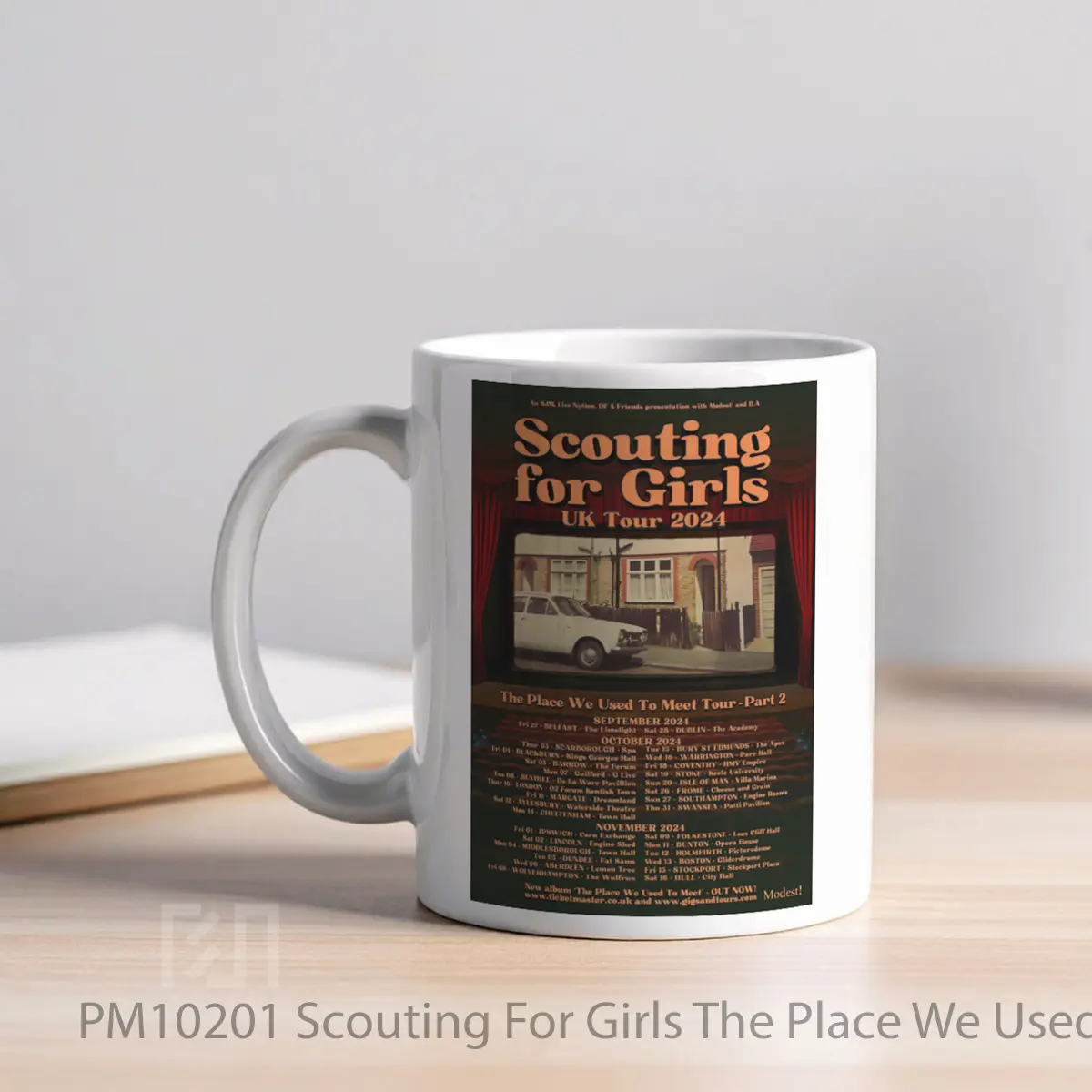 Mug Scouting For Girls The Place We Used To Meet Uk Tour 2024 MPM10201 - All-side / Desain