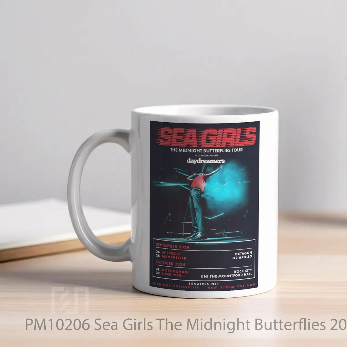 Mug Sea Girls The Midnight Butterflies 2024 Uk Tour MPM10206 - All-side / Desain