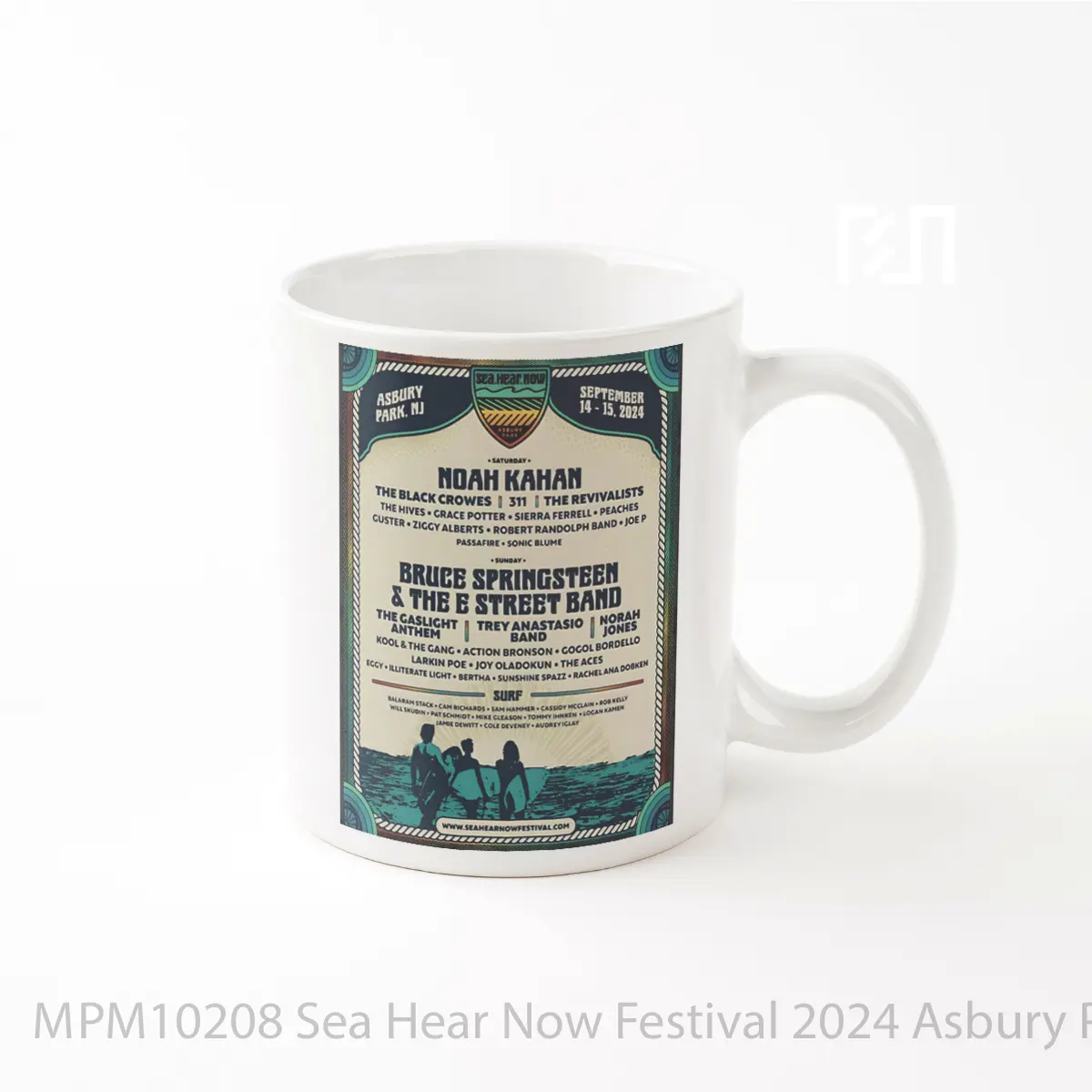 Mug Keramik Premium SNI - Mug Sea Hear Now Festival 2024 Asbury Park Nj MPM10208