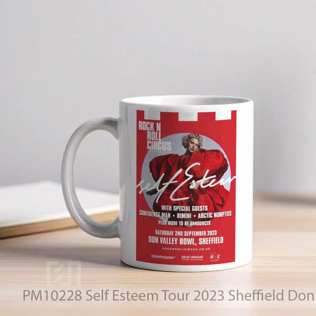 Mug Self Esteem Tour 2023 Sheffield Don Valley Bowl MPM10228 - All-side / Desain