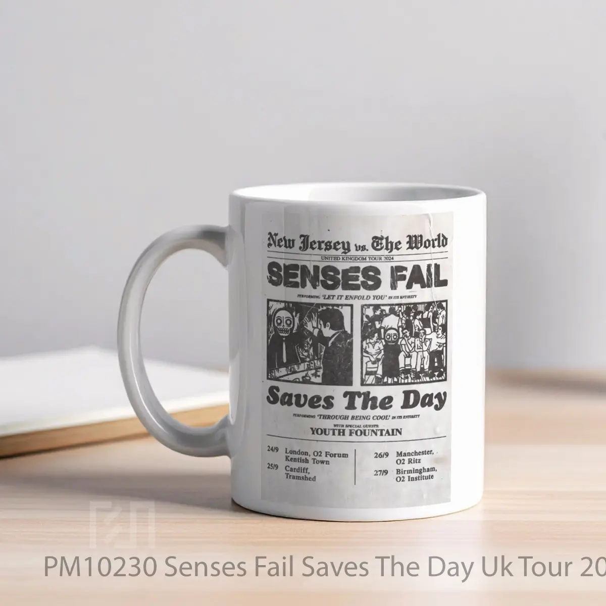 Mug Senses Fail Saves The Day Uk Tour 2024 MPM10230 - All-side / Desain