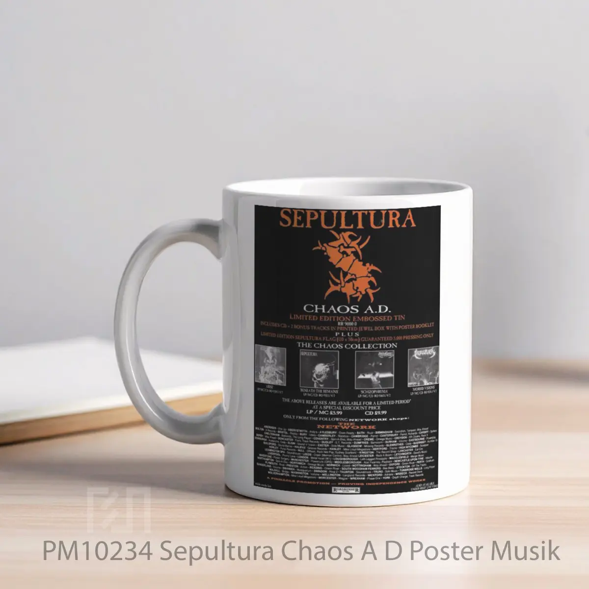 Mug Sepultura Chaos A D MPM10234 - All-side / Desain