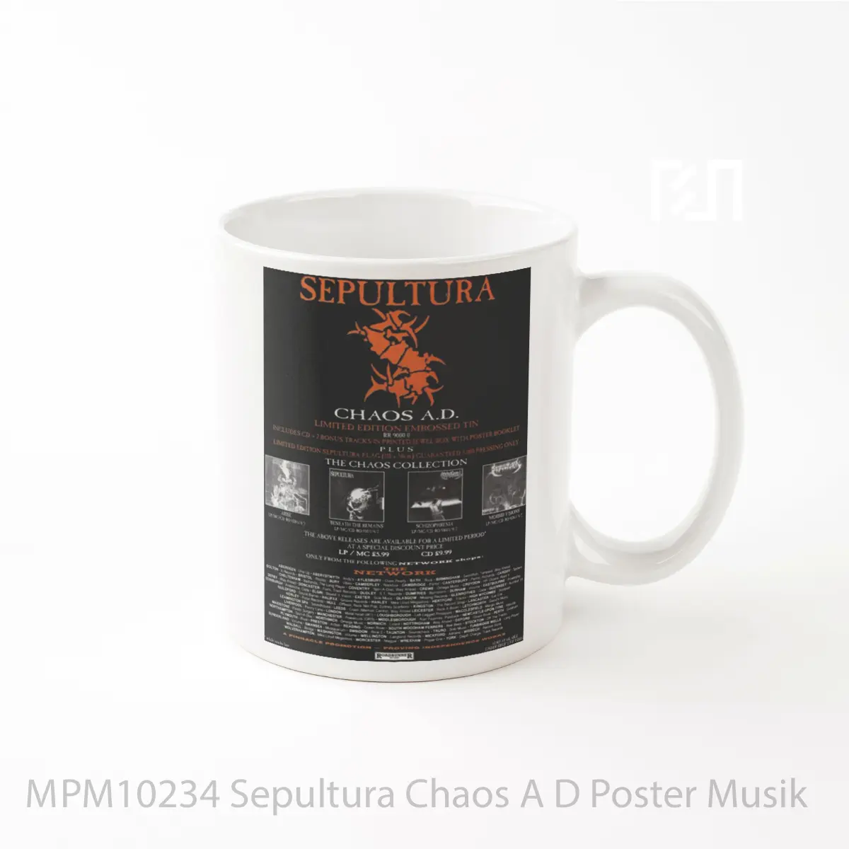 Mug Sepultura Chaos A D MPM10234