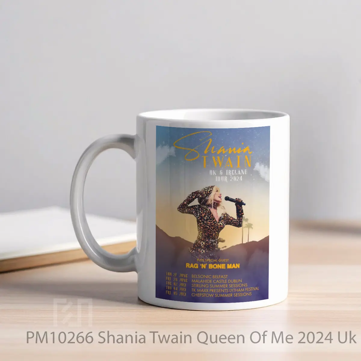 Mug Shania Twain Queen Of Me 2024 Uk Ireland Tour Po MPM10266 - All-side / Desain