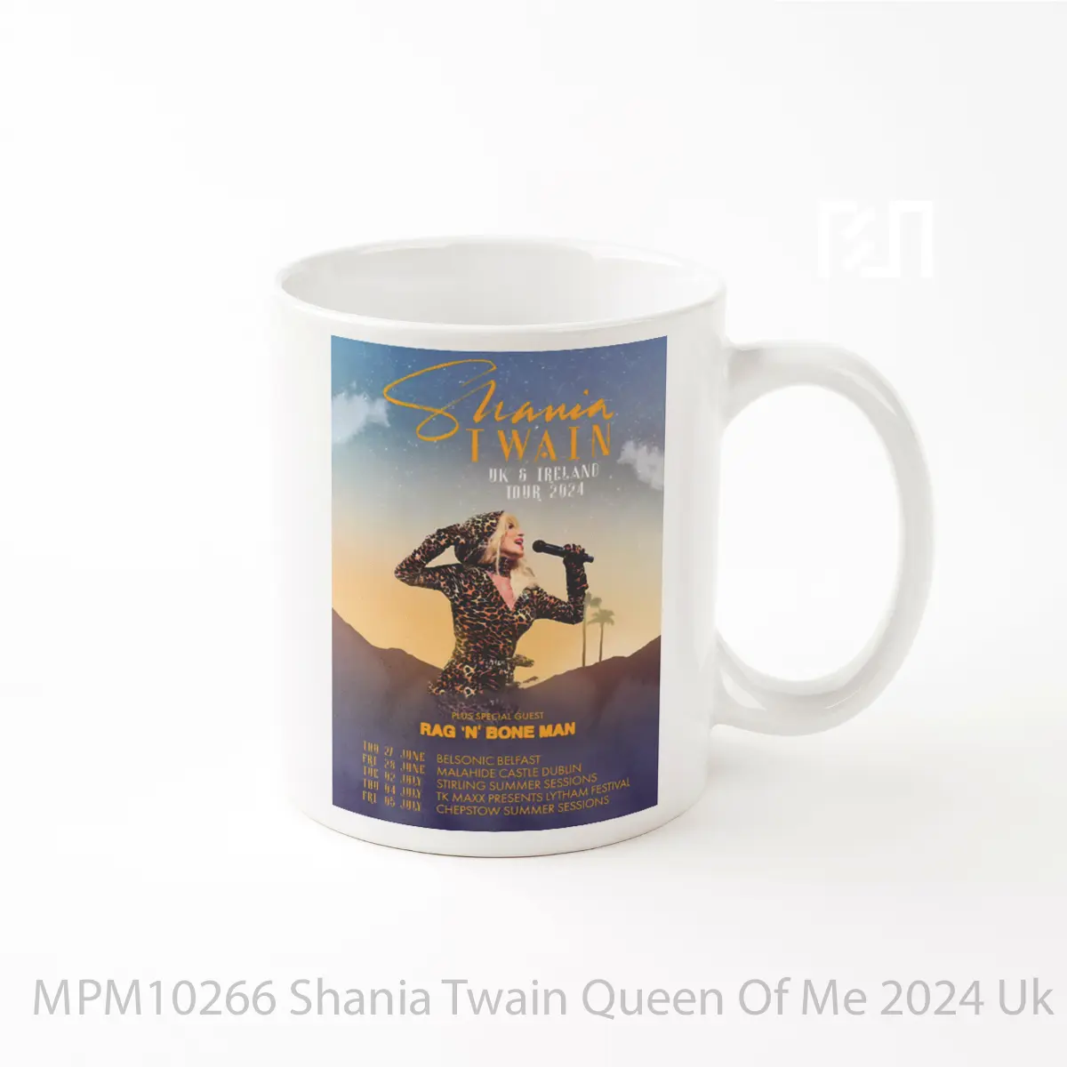 Mug Keramik Premium SNI - Mug Shania Twain Queen Of Me 2024 Uk Ireland Tour Po MPM10266