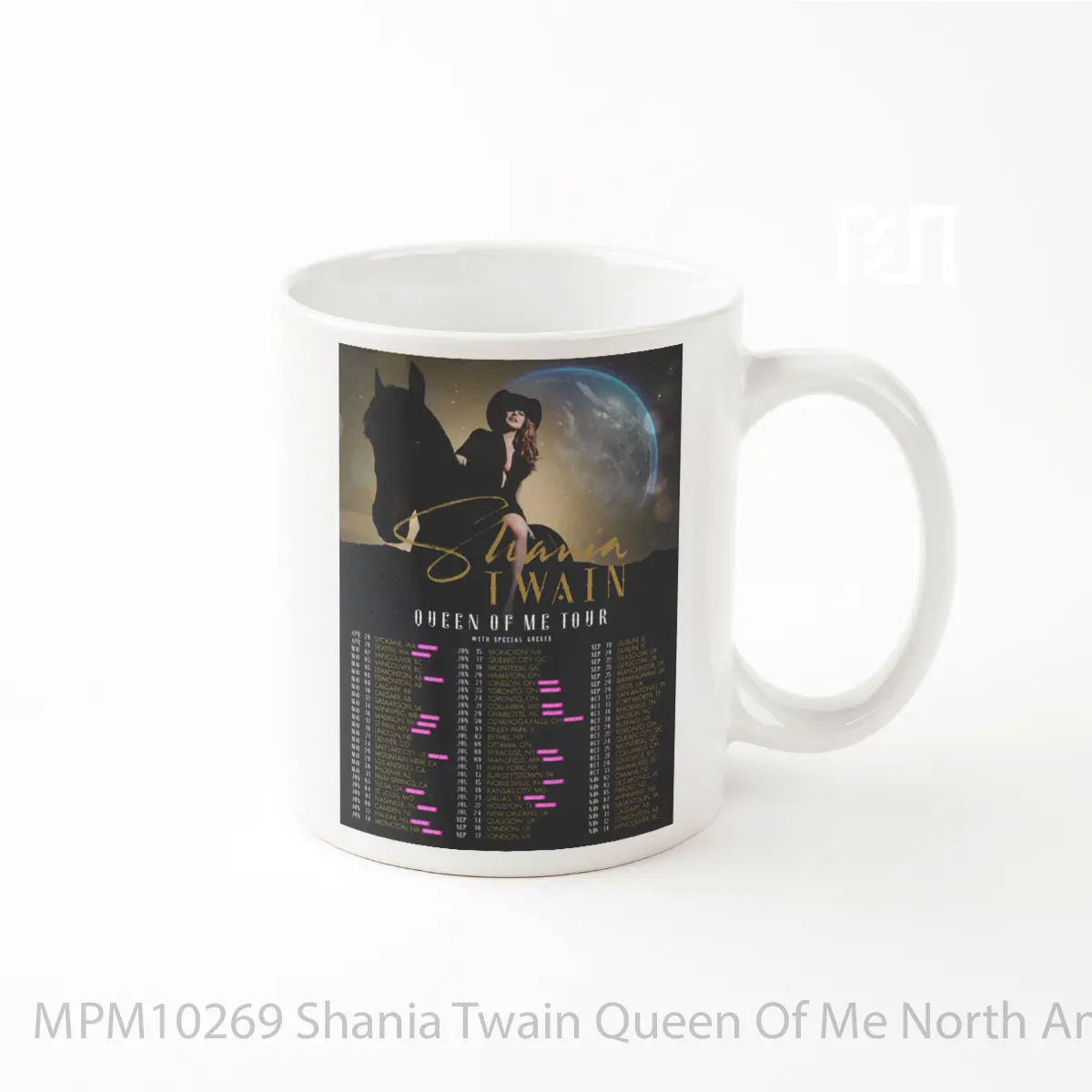 Mug Shania Twain Queen Of Me North American Tour 2023 MPM10269