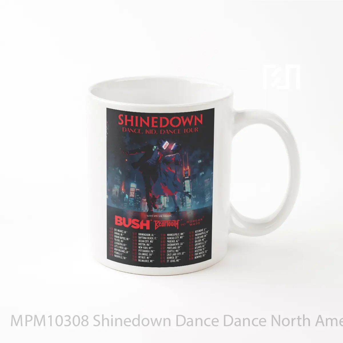 Mug Shinedown Dance Dance North America Arena Tour 2025 MPM10308