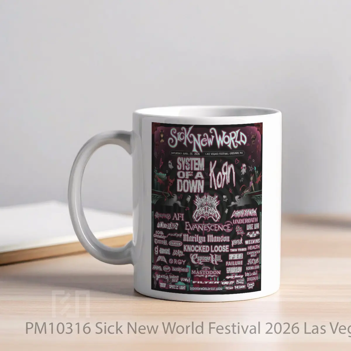 Mug Sick New World Festival 2026 Las Vegas System Of A Down MPM10316 - All-side / Desain