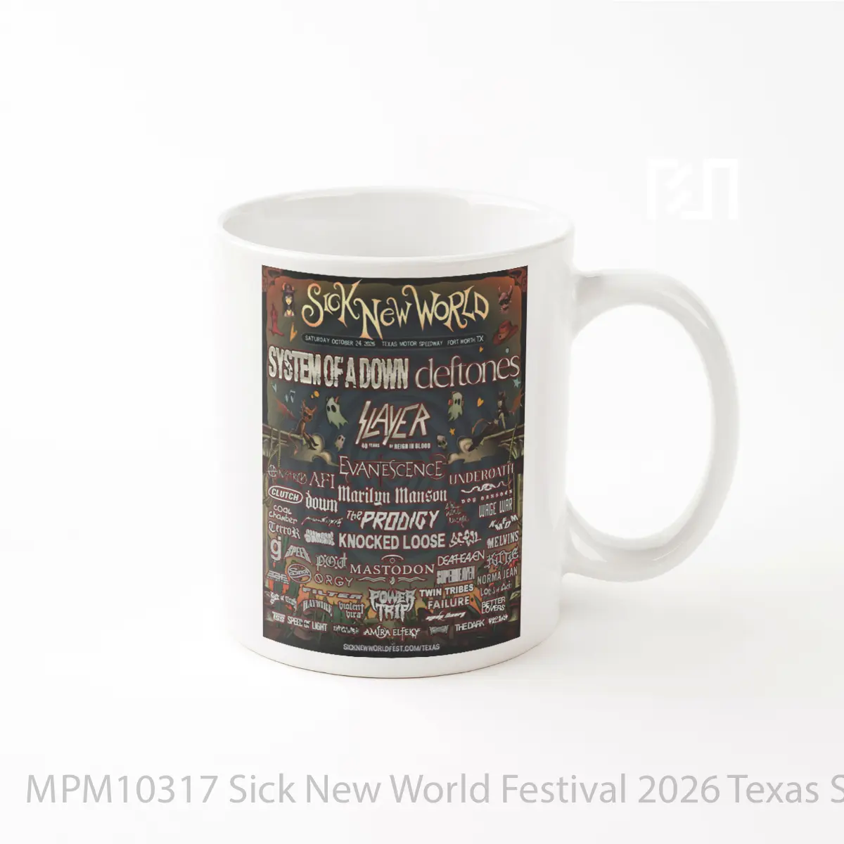 Mug Sick New World Festival 2026 Texas System Of A Down MPM10317