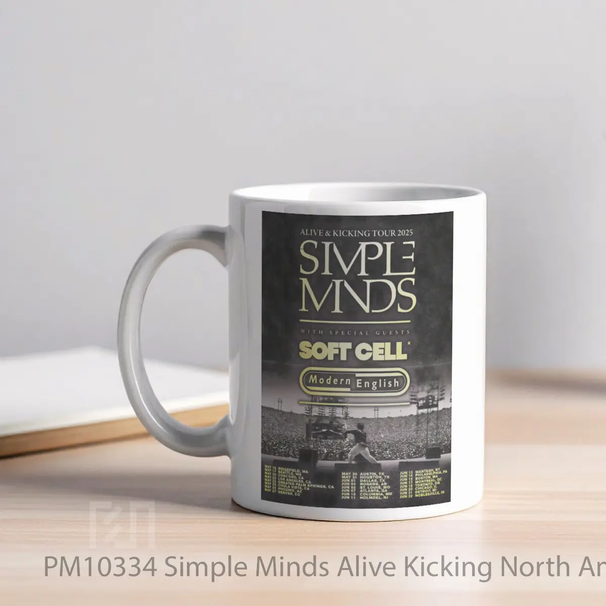 Mug Simple Minds Alive Kicking North America Tour 2025 MPM10334 - All-side / Desain