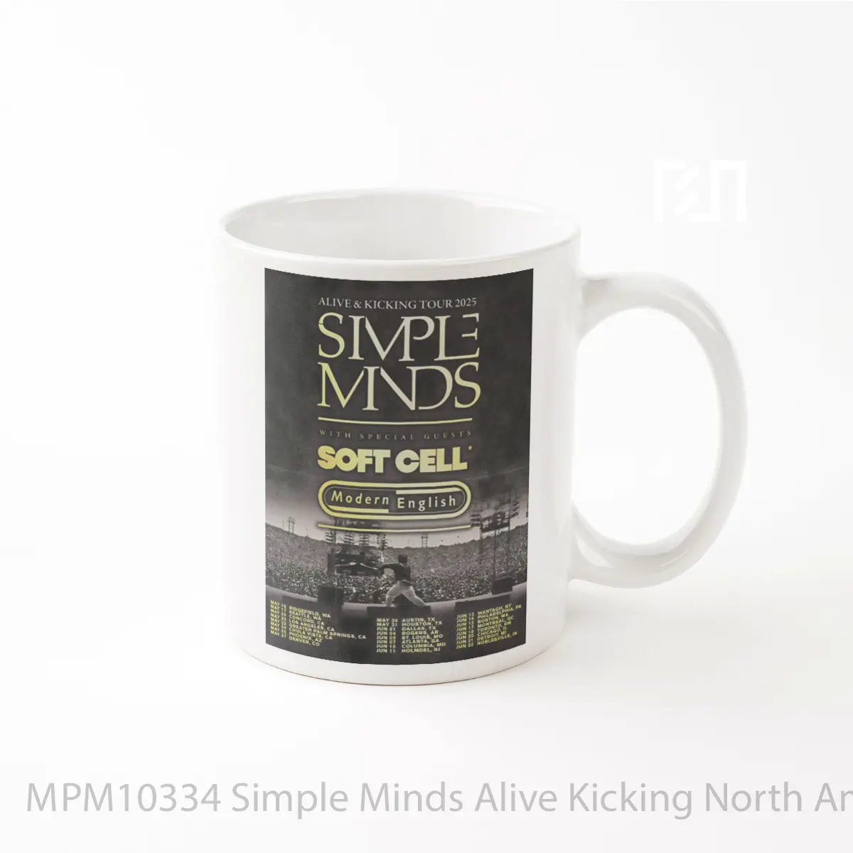 Mug Simple Minds Alive Kicking North America Tour 2025 MPM10334
