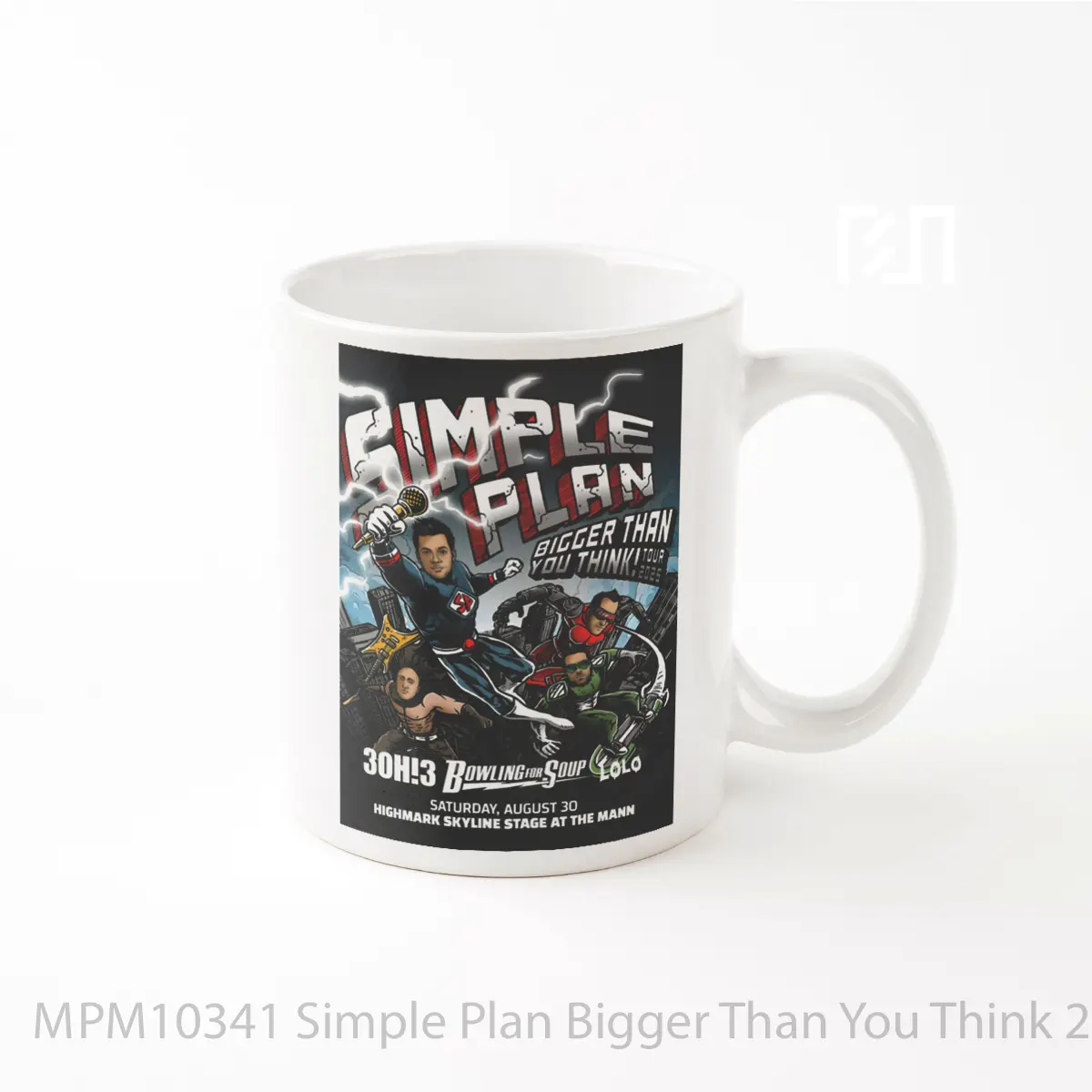 Mug Simple Plan Bigger Than You Think 2025 Tour MPM10341