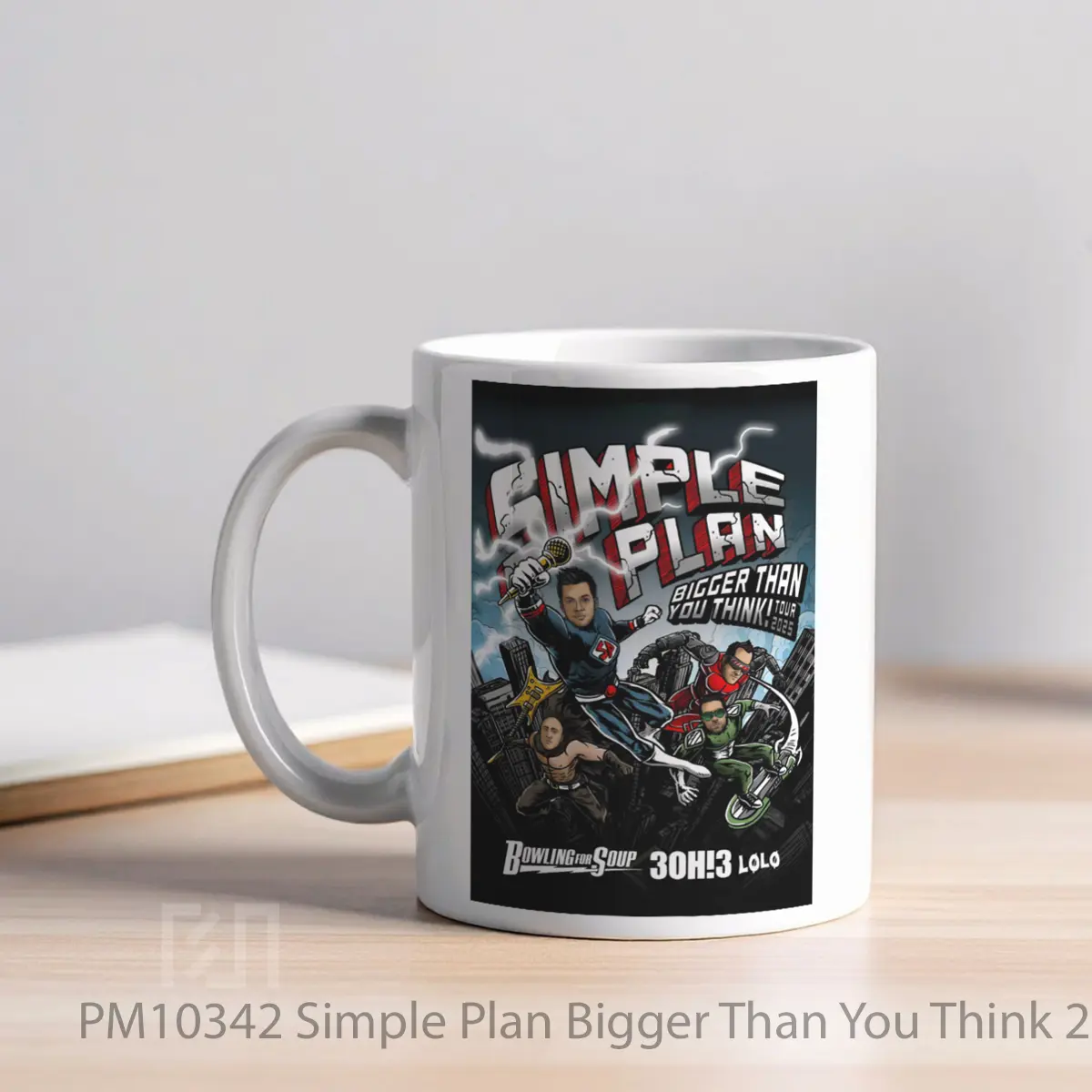 Mug Simple Plan Bigger Than You Think 2025 World Tour MPM10342 - All-side / Desain