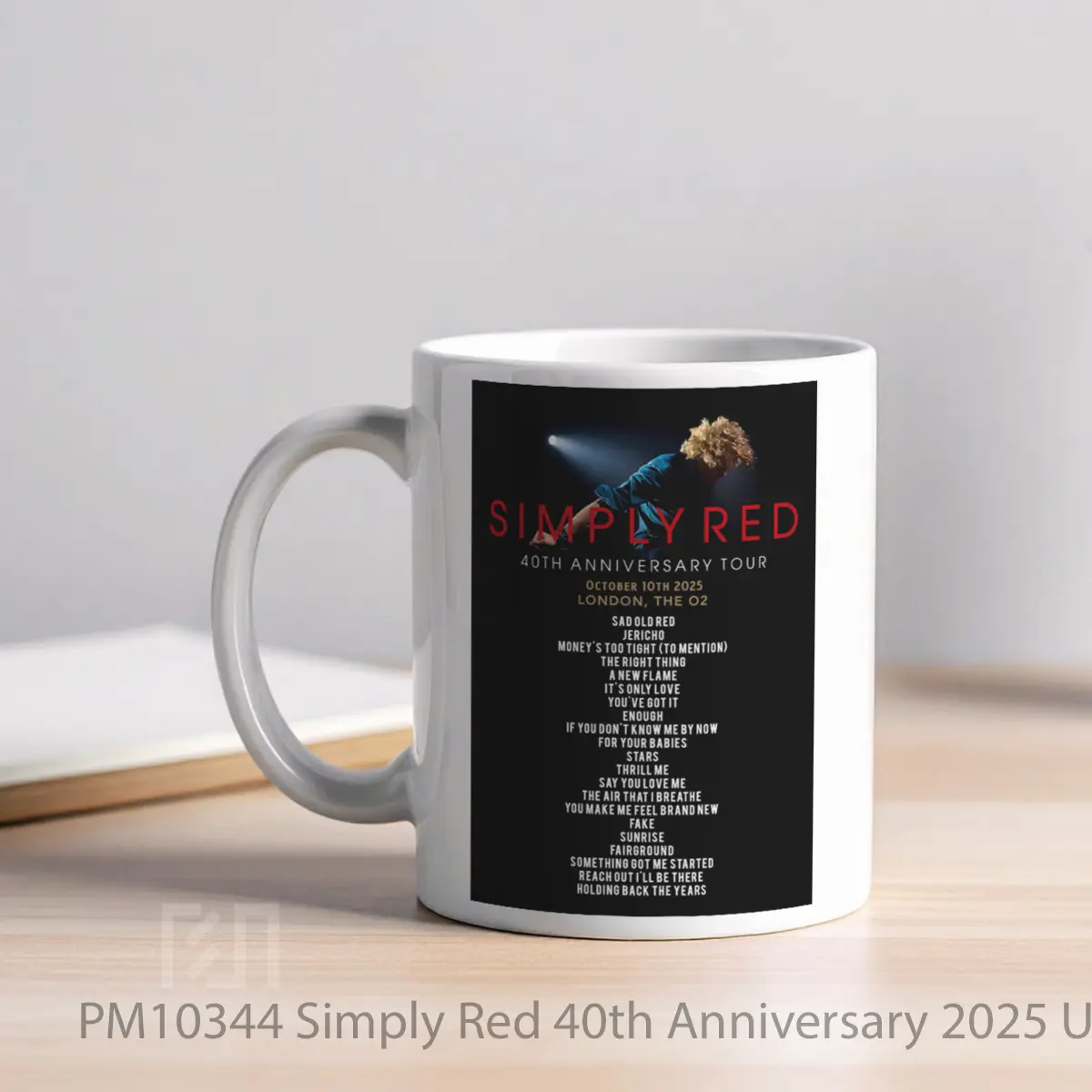 Mug Simply Red 40th Anniversary 2025 Uk Tour London O2 MPM10344 - All-side / Desain