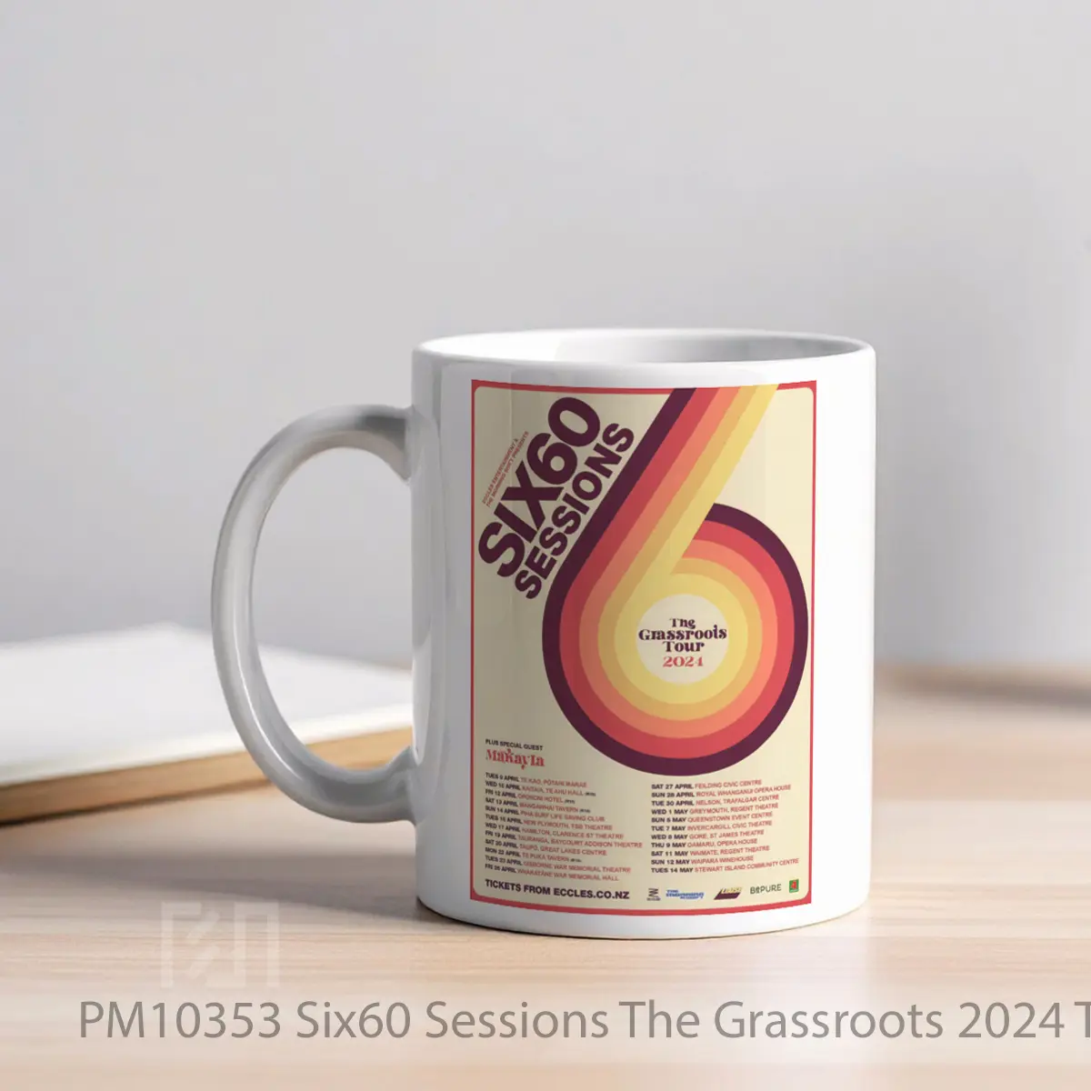 Mug Six60 Sessions The Grassroots 2024 Tour MPM10353 - All-side / Desain