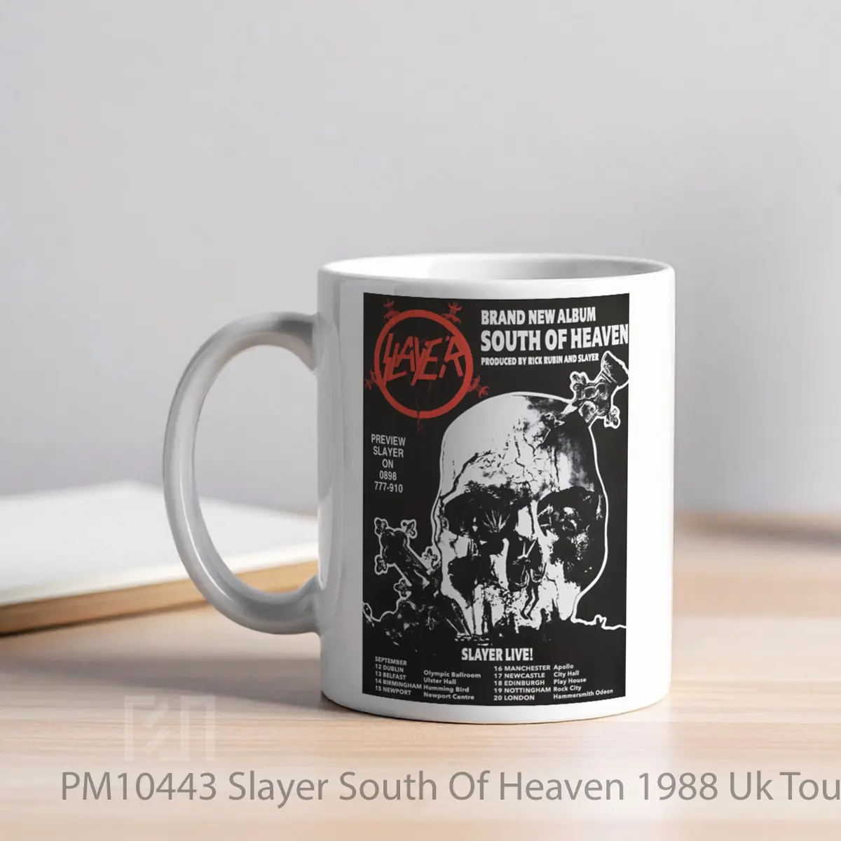 Mug Slayer South Of Heaven 1988 Uk Tour 1 MPM10443 - All-side / Desain