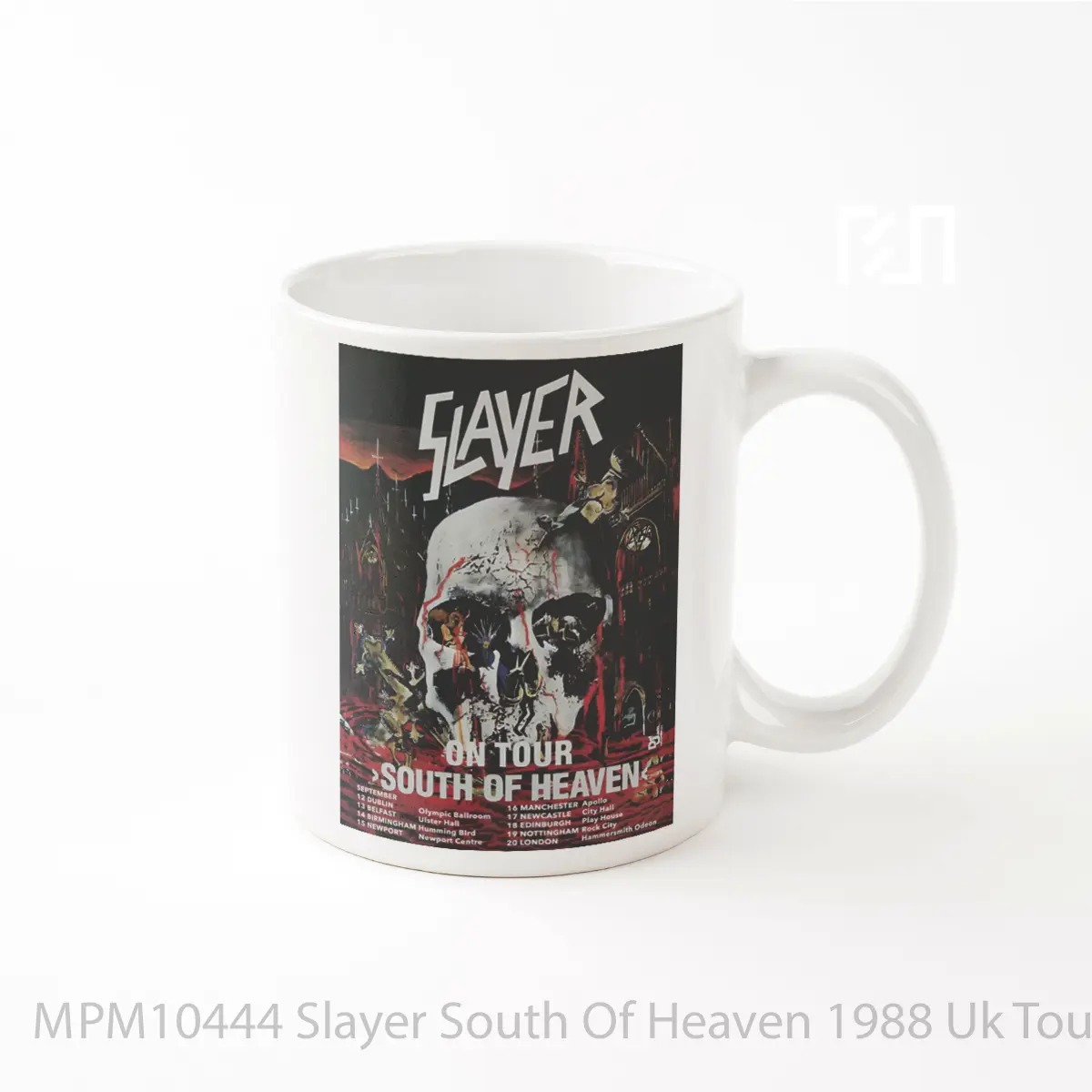 Mug Slayer South Of Heaven 1988 Uk Tour MPM10444