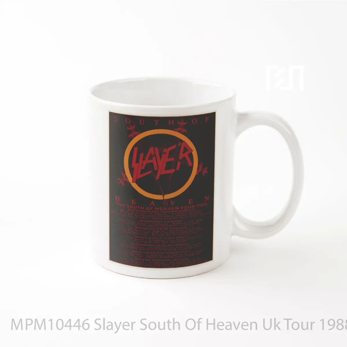 Mug Slayer South Of Heaven Uk Tour 1988 MPM10446