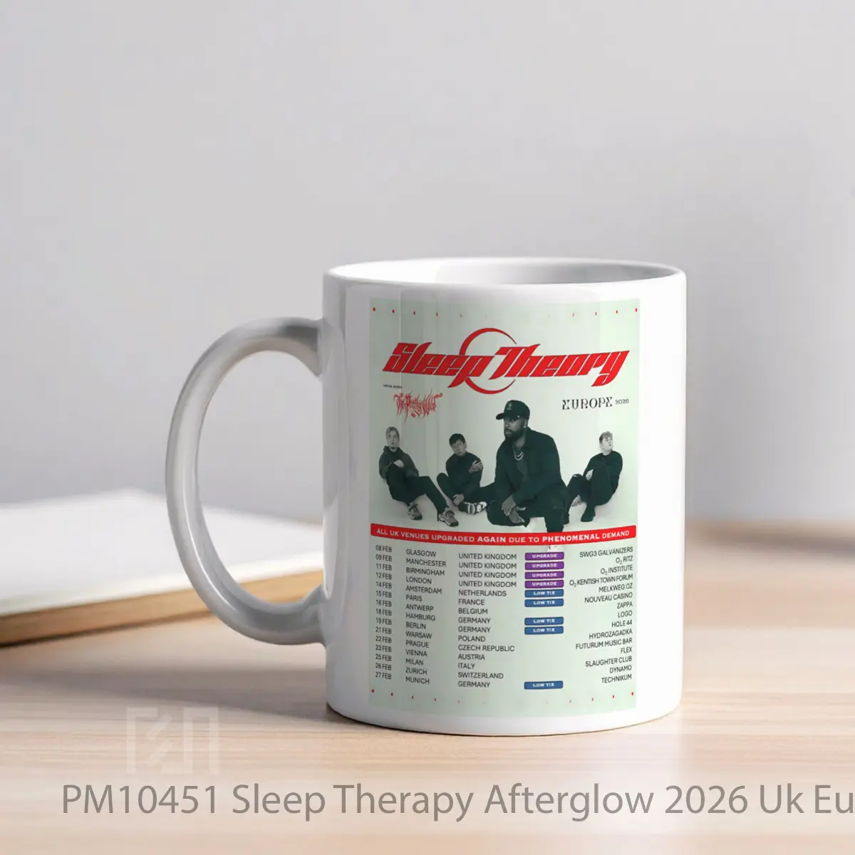 Mug Sleep Therapy Afterglow 2026 Uk Europe Tour MPM10451 - All-side / Desain