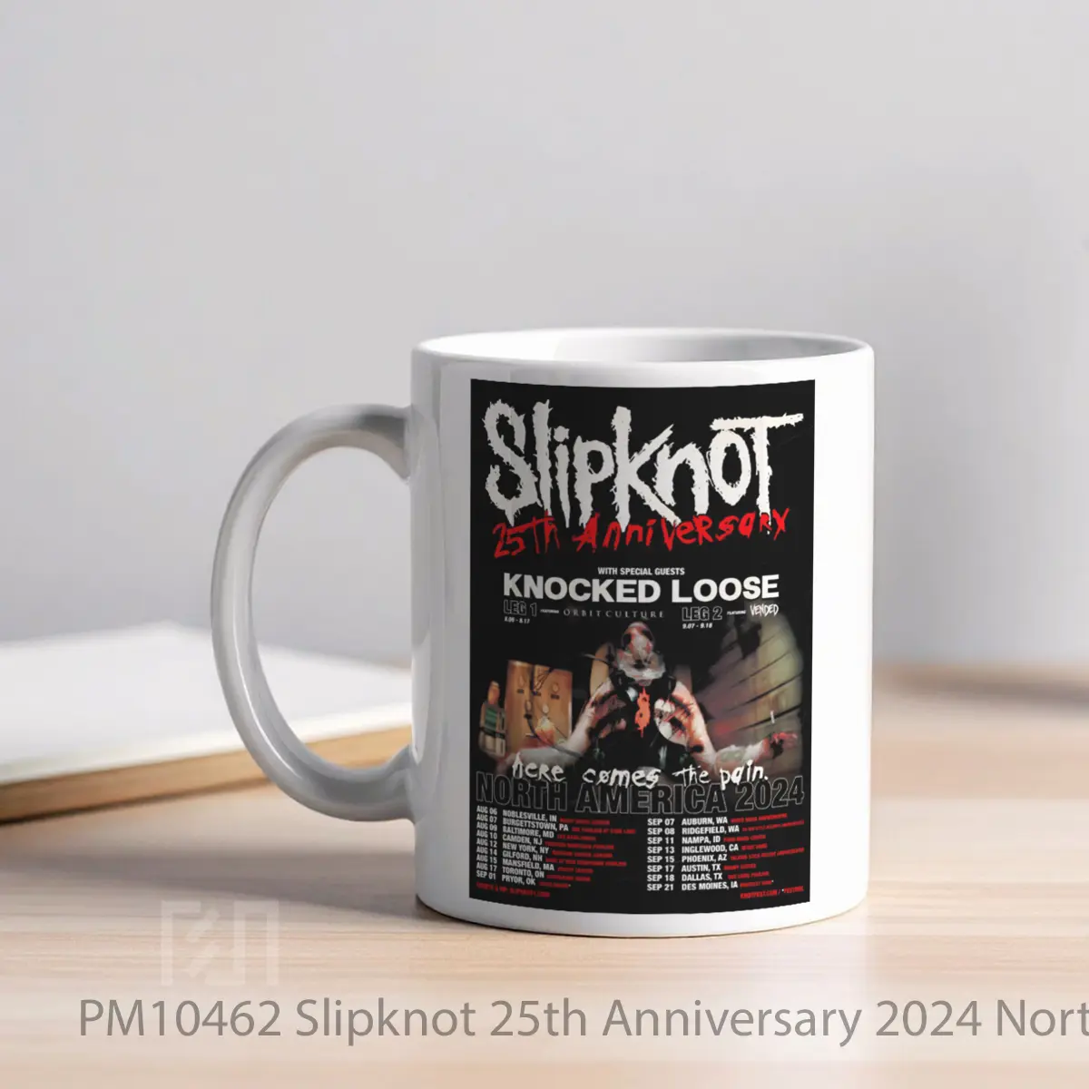 Mug Slipknot 25th Anniversary 2024 North America Tour MPM10462 - All-side / Desain