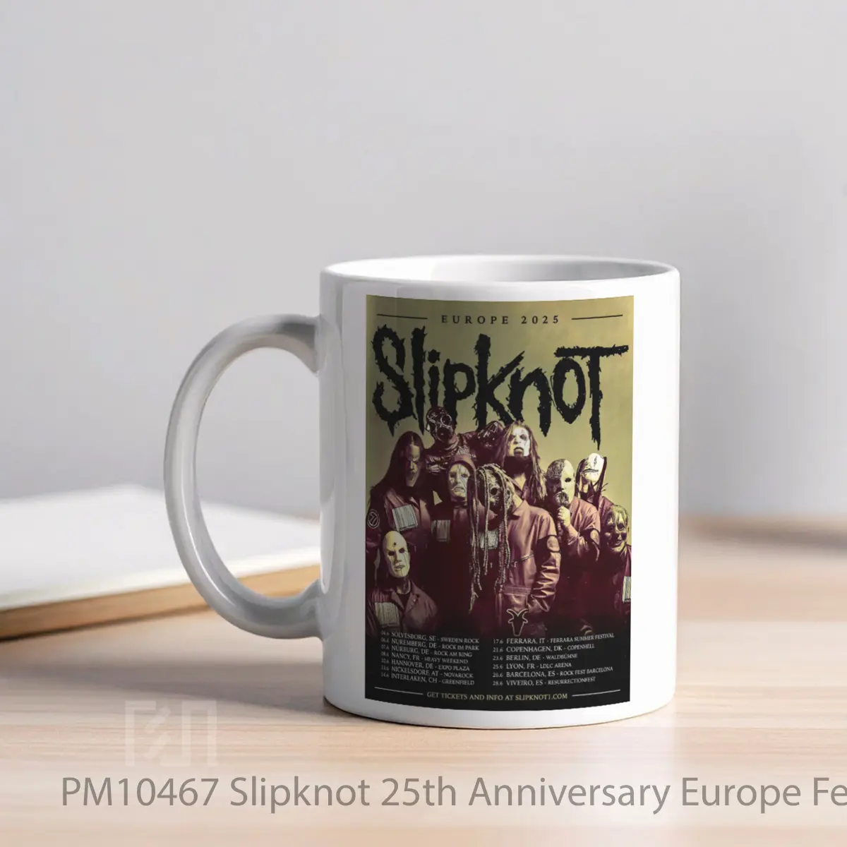 Mug Slipknot 25th Anniversary Europe Festival Tour 2025 MPM10467 - All-side / Desain