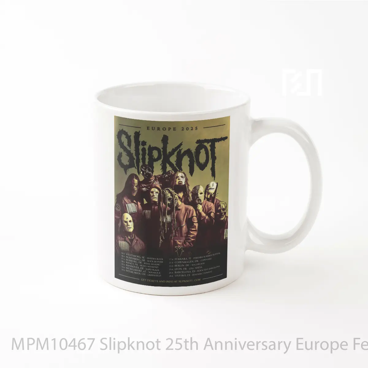 Mug Slipknot 25th Anniversary Europe Festival Tour 2025 MPM10467