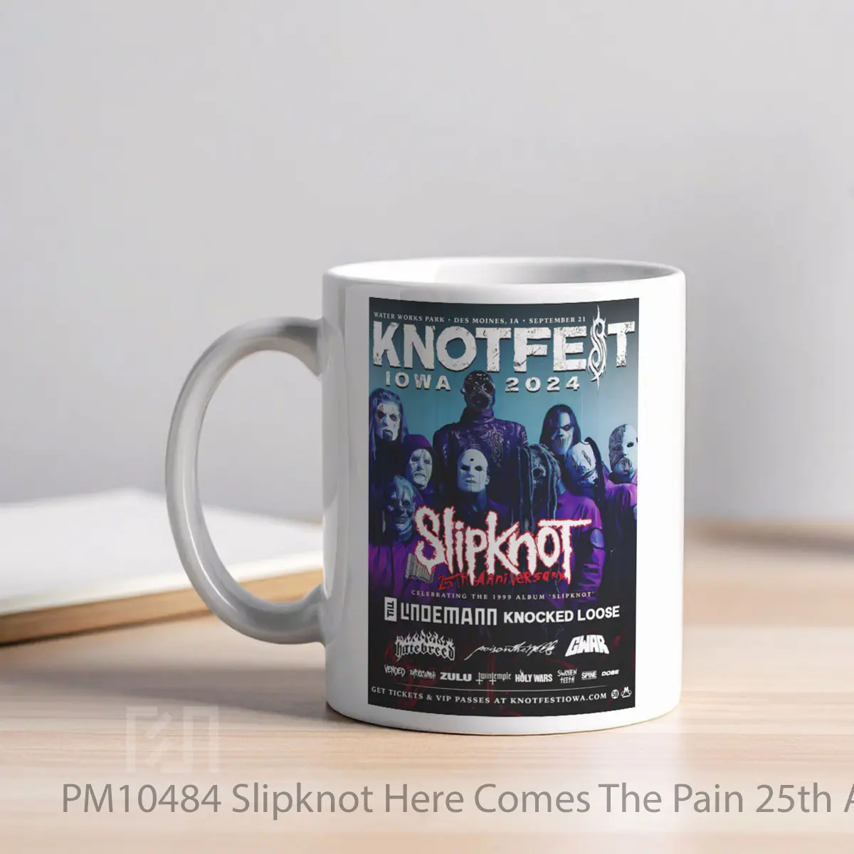 Mug Slipknot Here Comes The Pain 25th Anniversary Tour MPM10484 - All-side / Desain