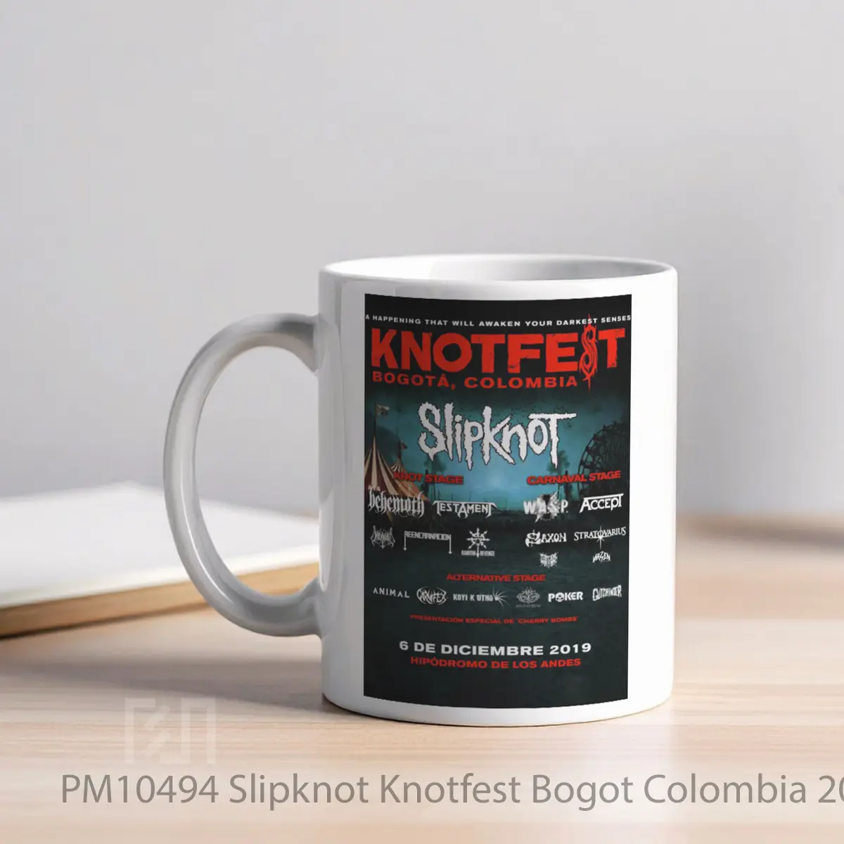 Mug Slipknot Knotfest Bogot Colombia 2019 MPM10494 - All-side / Desain