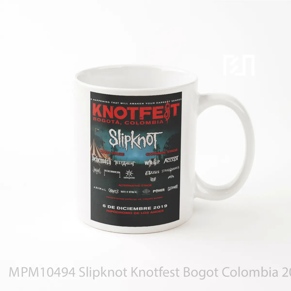 Mug Slipknot Knotfest Bogot Colombia 2019 MPM10494