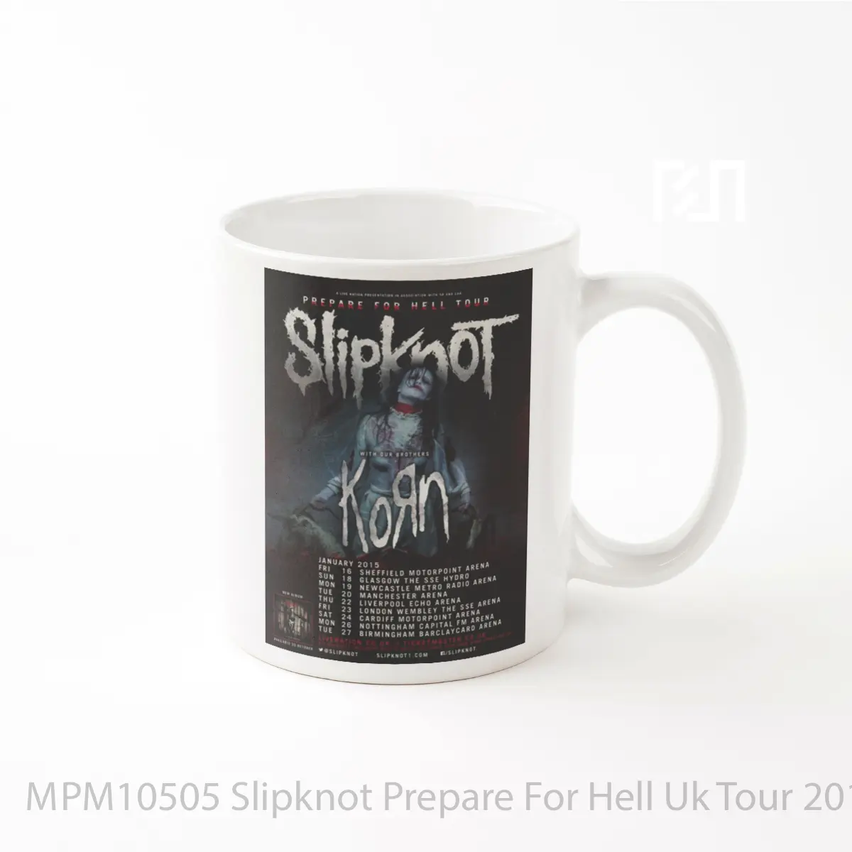 Mug Slipknot Prepare For Hell Uk Tour 2015 MPM10505