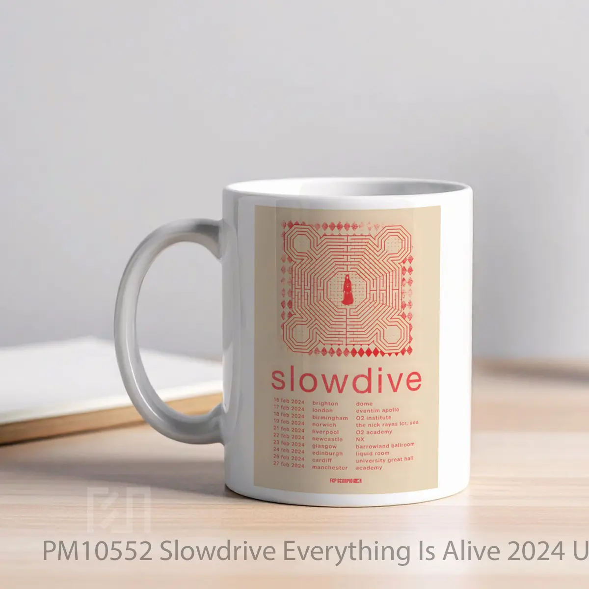 Mug Slowdrive Everything Is Alive 2024 Uk Tour MPM10552 - All-side / Desain