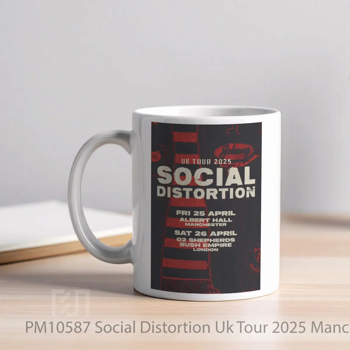 Mug Social Distortion Uk Tour 2025 Manchester London MPM10587 - All-side / Desain