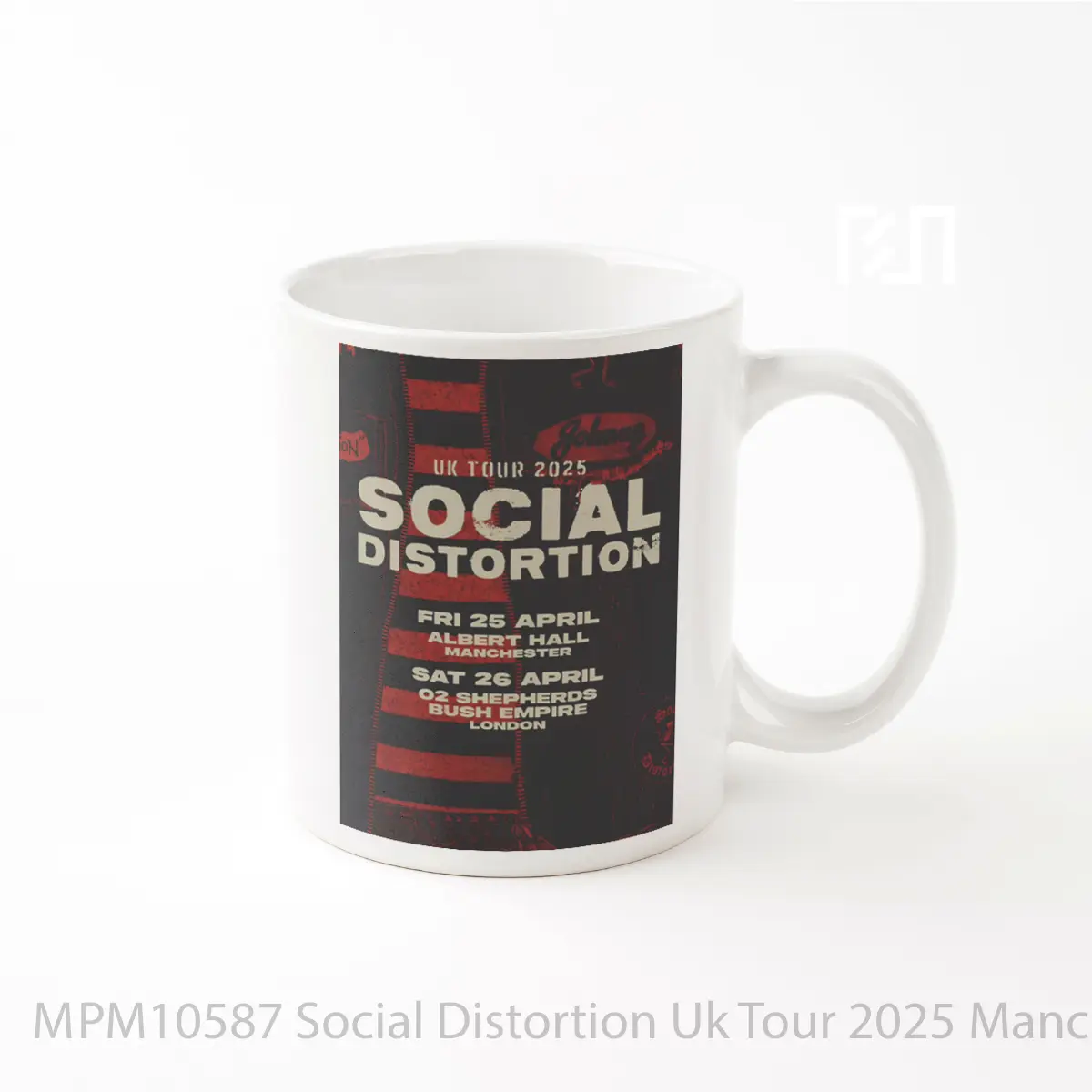 Mug Social Distortion Uk Tour 2025 Manchester London MPM10587