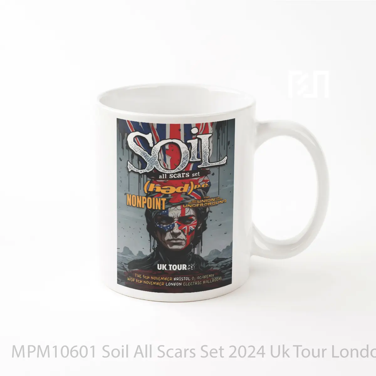 Mug Soil All Scars Set 2024 Uk Tour London Bristol MPM10601