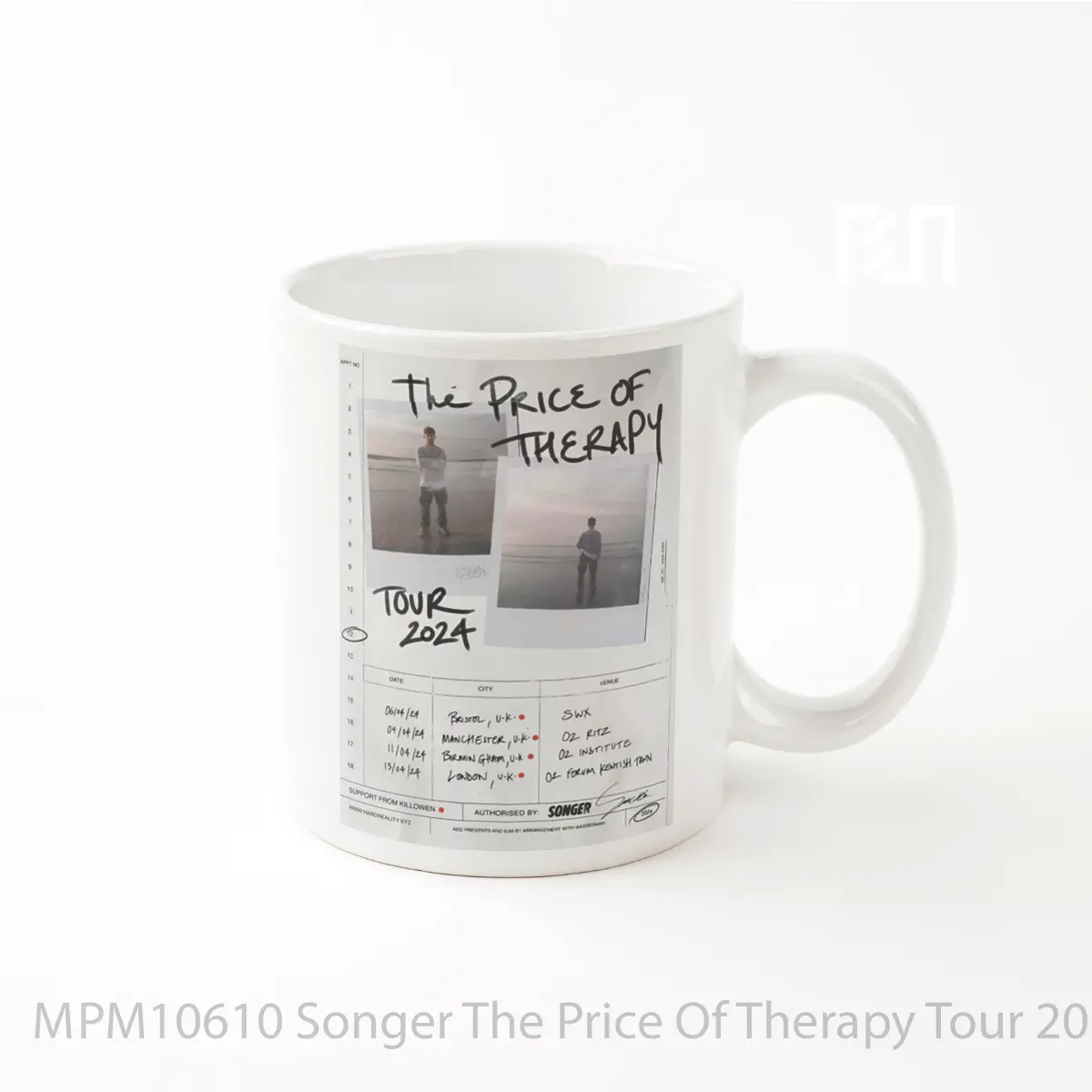 Mug Songer The Price Of Therapy Tour 2024 Uk MPM10610